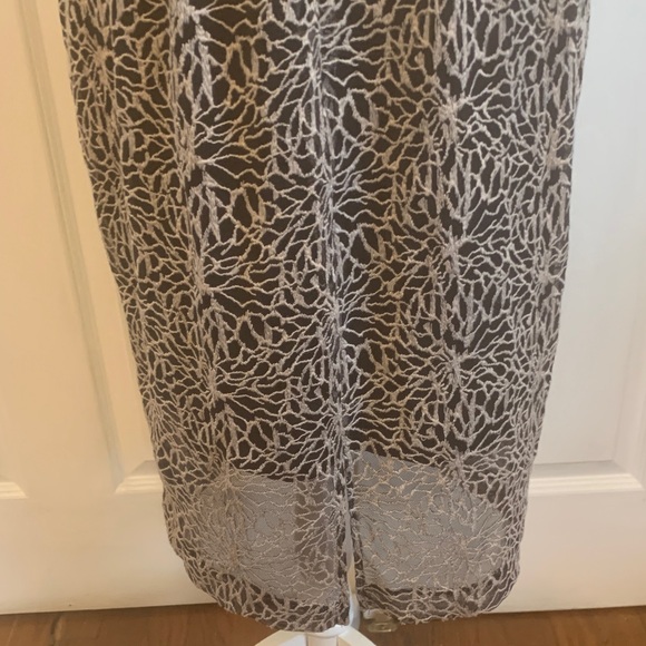 Tahari ASL Black and Cream Midi Dress - Picture 7 of 7